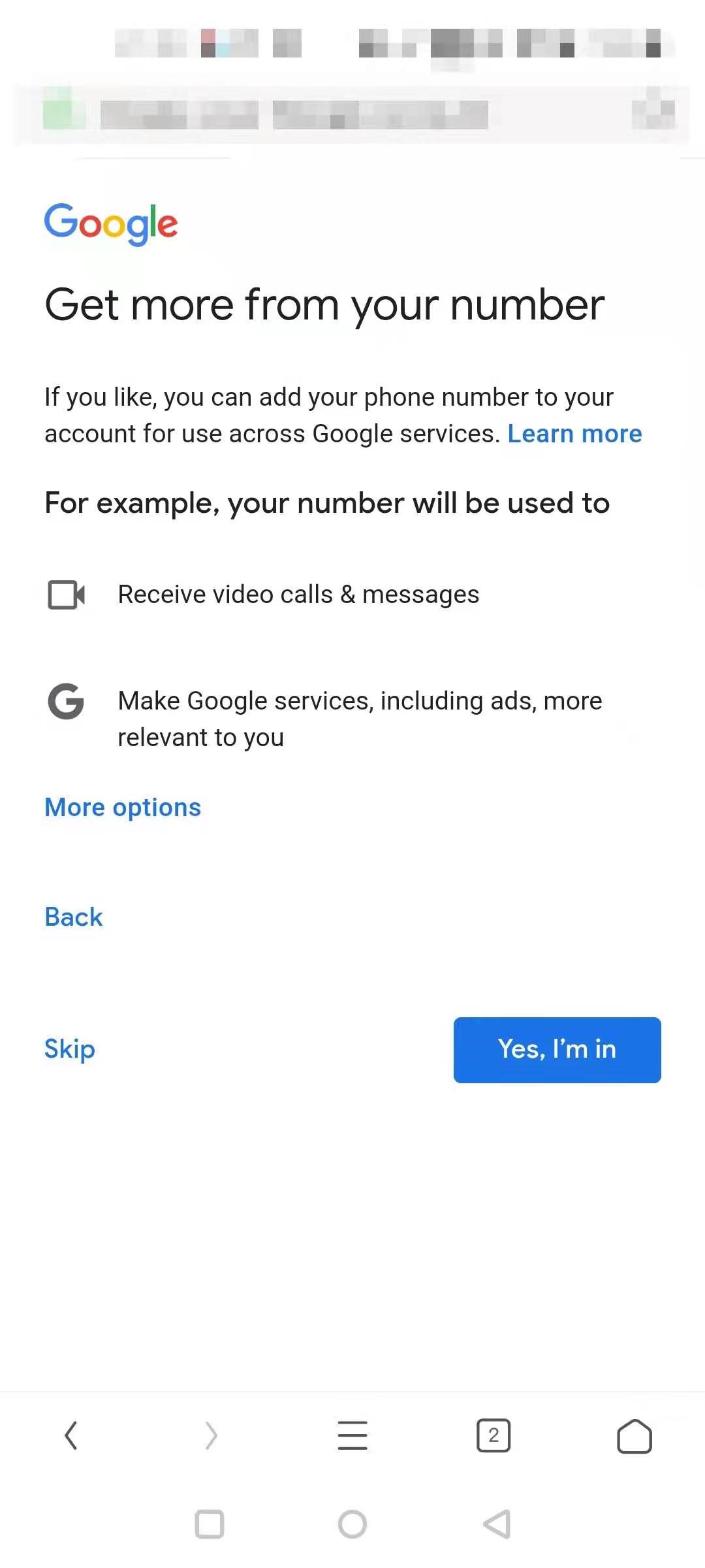 解决注册谷歌账号时提示“该电话号码无法用于进行验证”的问题