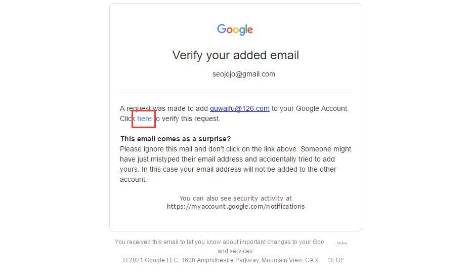 google邮箱修改辅助邮箱