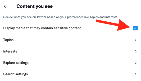 如何在 Twitter 上解锁“潜在敏感内容”